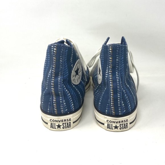 💖MEGA SALE💖Converse Chuck Taylor All Star Summer Stripes Men’s Blue  171898C - Picture 3 of 8